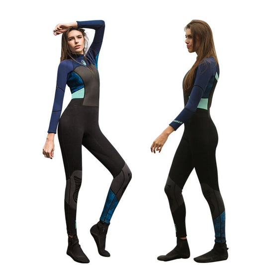 Neoprene Wetsuits Women 1.5mm Sun Protection Clothing  Snorkeling Swimming One-Piece Suits Keep Warm for Water Sports