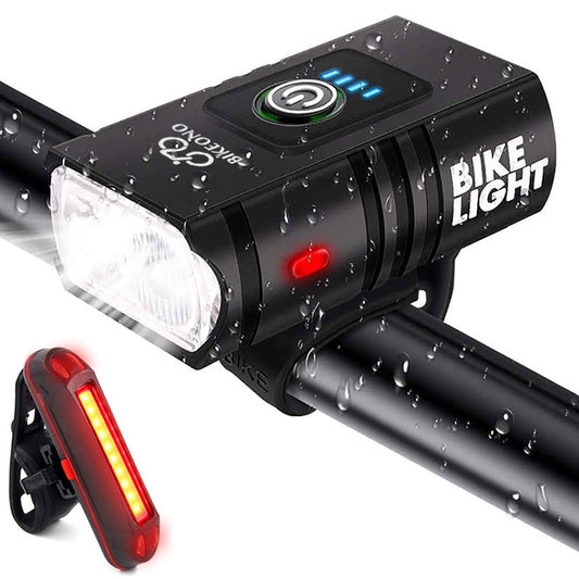 Bike Light USB Rechargeable MTB Front Lamp Headlight Flashlight Bicycle Lighting Flashlight LED Bike Accessories Taillights