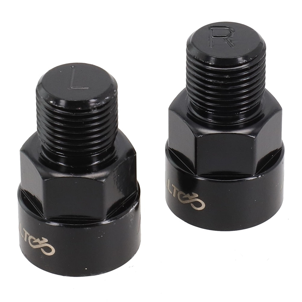 2pcs Bicycle Pedal Adapter Aluminum Alloy Accessories Fits 9/16 Inch Cranks & 1/2 Inch Pedals Convert Cycling Parts