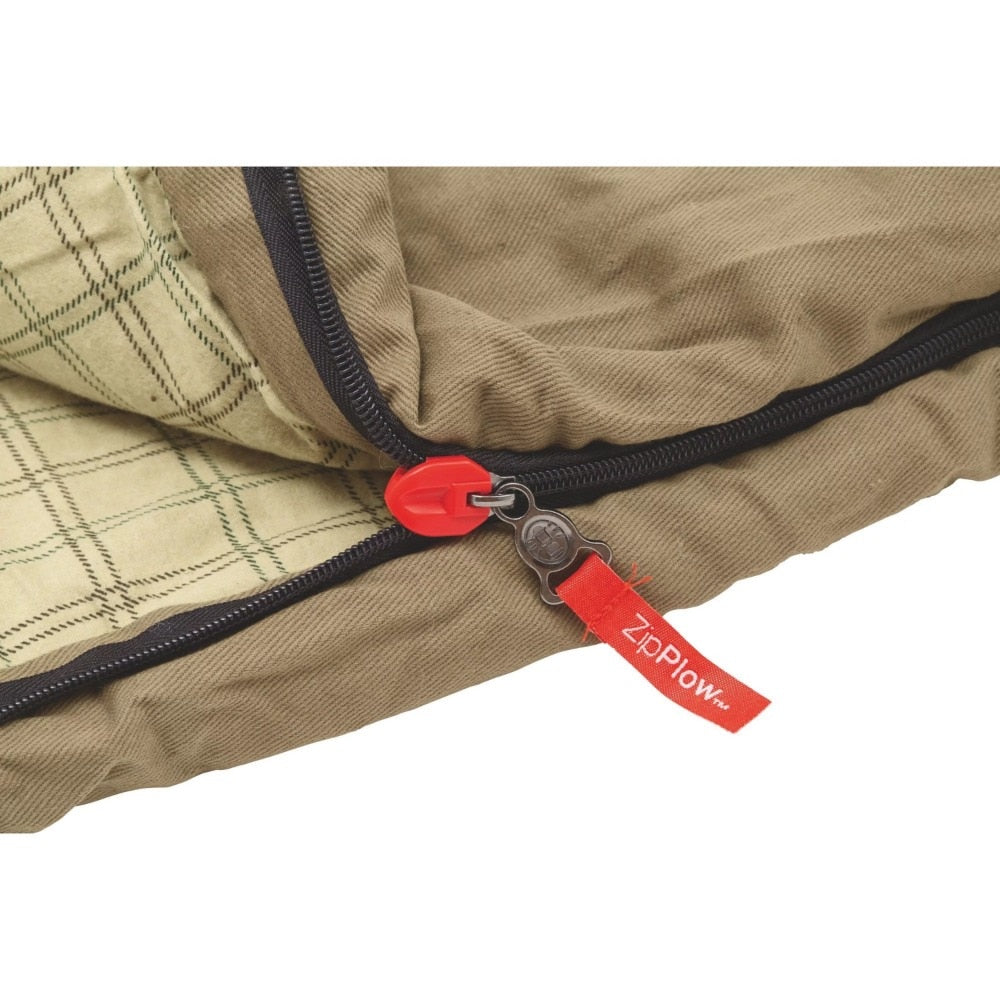 Sleeping Bag Insulation Lightweight with Cotton Flannel Lining Pillow 2-Way zipper