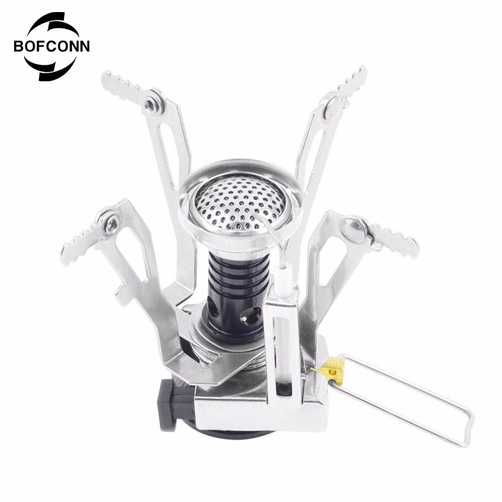 camping accessories gas cooker portable outdoor camping aluminum alloy ultra light picnic cooking  camp stove survival furnace