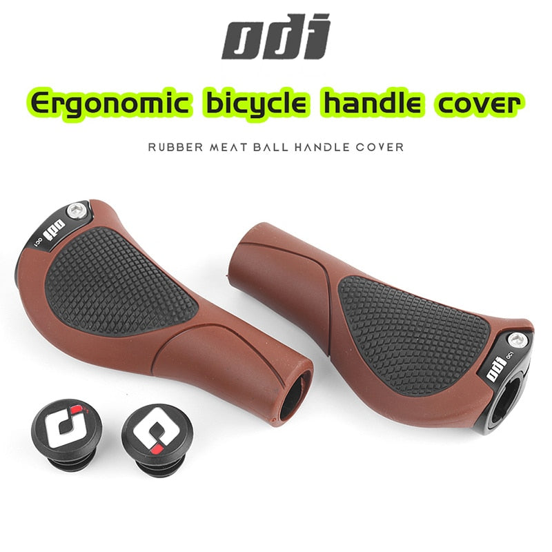 ODI OC1 Bicycle Handles Ergonomics Bike Handlebar Grip Soft Comfortable Mountain Bike Grips Lock Ring MTB Cuffs Bar End Plug
