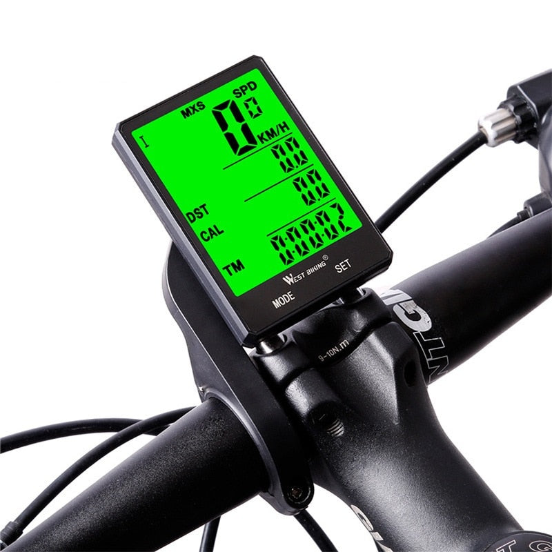 Bicycle Cycling Computer Wireless Wired Waterproof digital Bike Speedometer Odometer with Backlight Bike Stopwatch