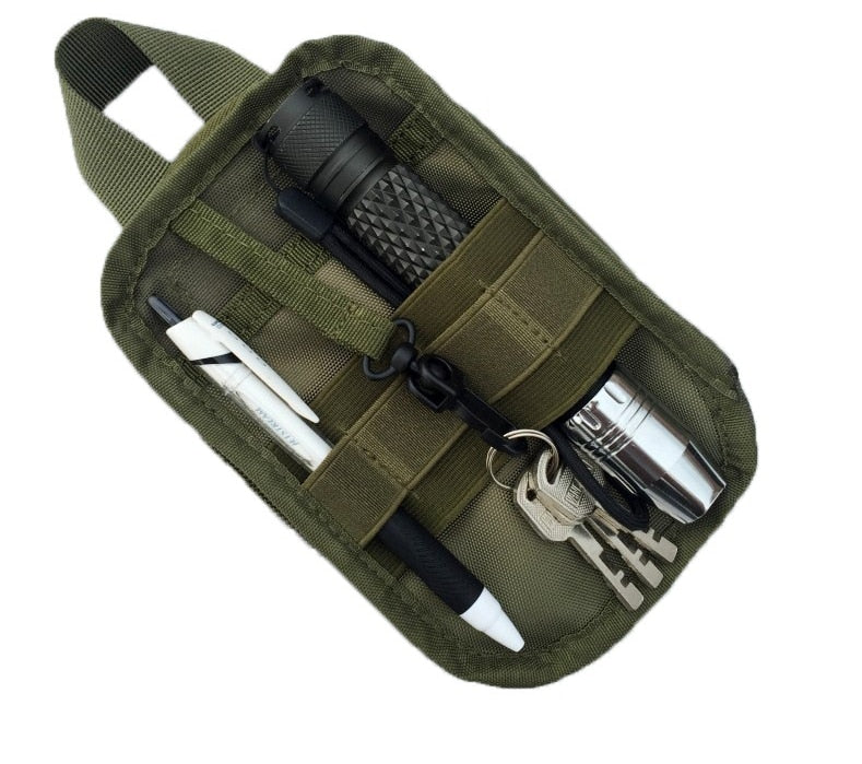 Outdoor Multifunctional EDC Accessory Bag Molle Undershirt Hanging Bag Casual Sports Organizer Phone Waist Bag