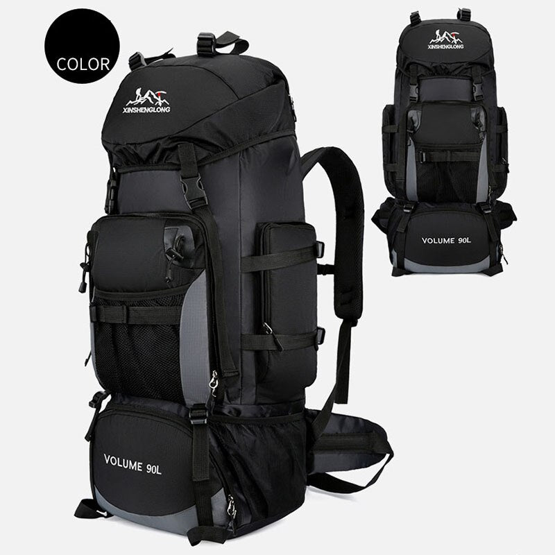 Outdoor Backpack Waterproof 90L Hiking Camping Women Men Large Capacity Backpacks Travel Luggage Bag