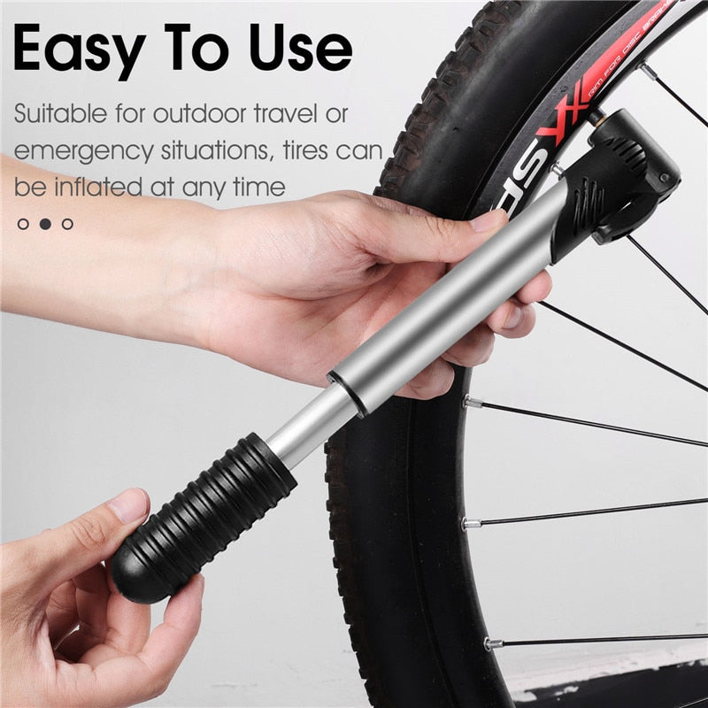 WEST BIKING Portable Mini Bicycle Pump Cycling Hand Air Pump Ball Tire Inflator Schrader Presta Valve MTB Road Bike Accessories