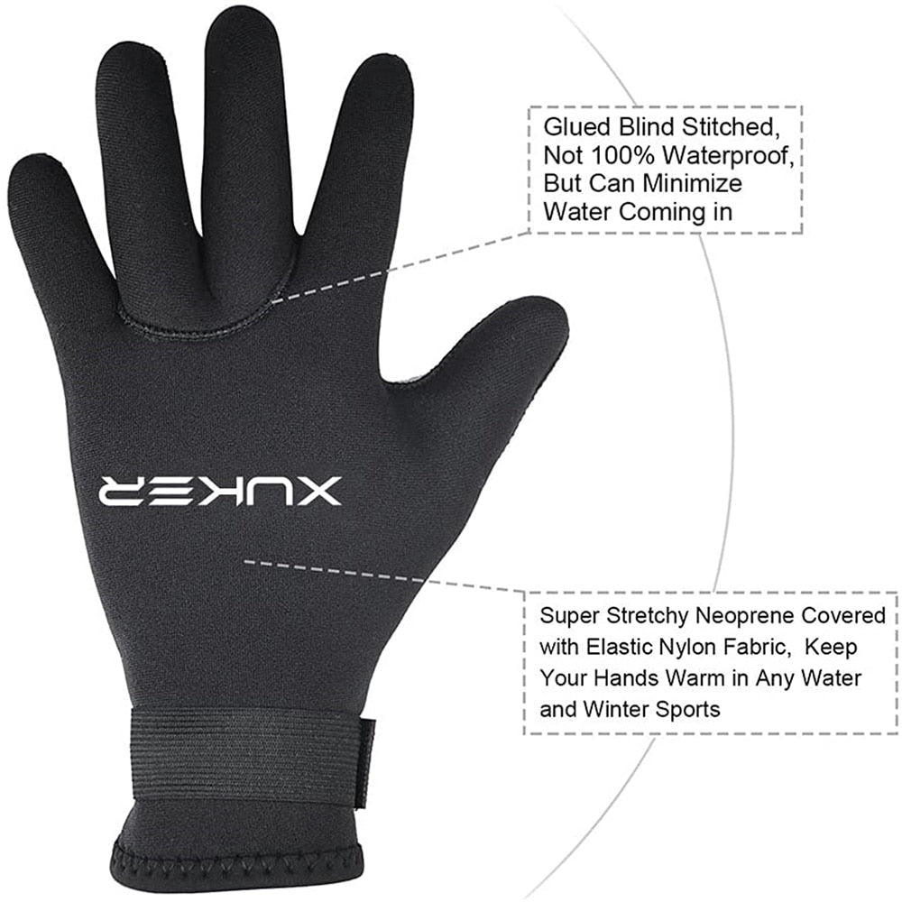 3mm 5mm Neoprene Diving Gloves Keep Warm for Snorkeling Paddling Surfing Kayaking Canoeing Spearfishing Skiing Water Sports