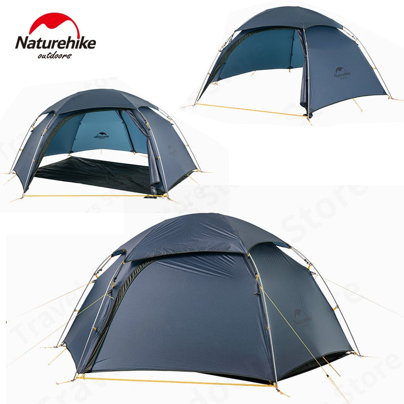 Naturehike Cloud Peak 2 People Tent  Ultralight Camping Tent Travel Outdoor Backpacking Hiking 4 Seasons Waterproof U Entrance