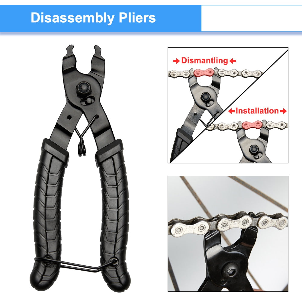 Bike Chain Removal Tool, Bike Chain Opener Pliers Chain Cutter Connector Wear Indicator Tool, Chain Cutting Standing Accessories