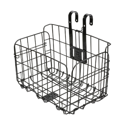 Bike Basket Foldable Metal Adjustable Bicycle Front Rear Wire Storage Carrier Hanging Cargo Rack