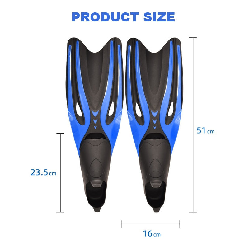 Professional Adult Flexible Comfort TPR Non-Slip Swimming Diving Fins Rubber Snorkeling Swim Flippers Water Sports Beach Shoes