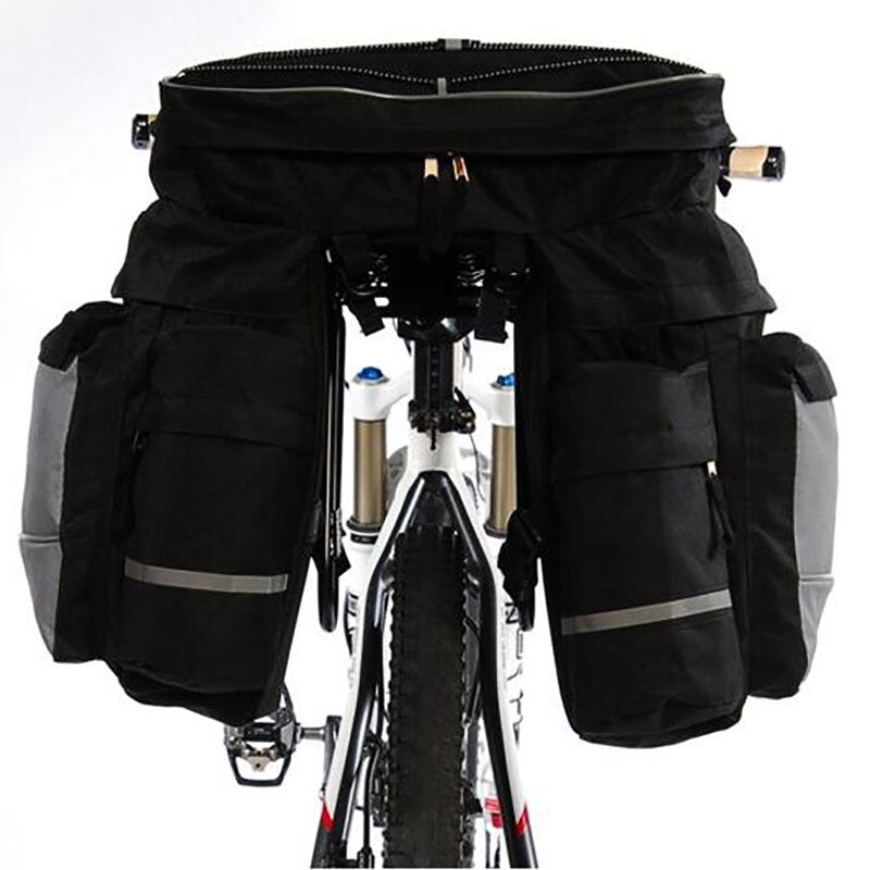 Bike Rear Rack Trunk Bag 68L 600D Polyester Cycling Pannier Handbag Summer MTB waterproof bicycle bags Bycicle accessories