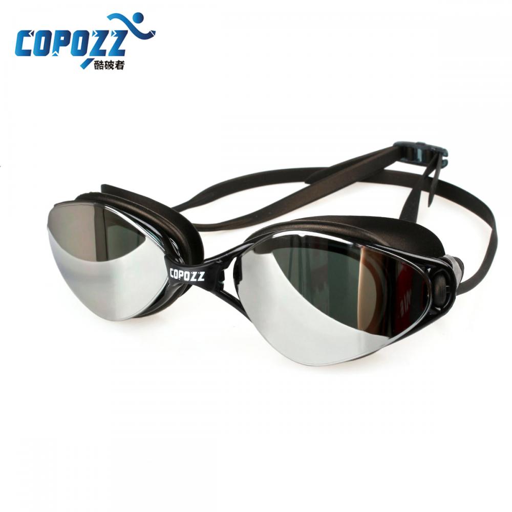 Copozz Professional Anti-Fog UV Protection Adjustable Swimming Goggles Men Women Waterproof silicone glasses Adult Eyewear