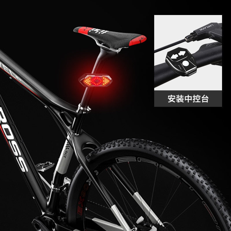 Bicycle Turn Signals USB Rechargeable Bike Rear Light Wireless Remote Control Turn Signal USB Bicycle Taillight Bike Accessories