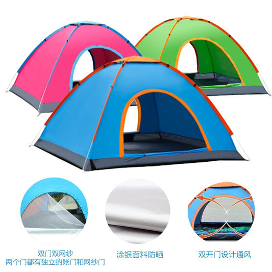 Ultralight Camping Tent Automatic Open Up Tent Outdoor Instant Setup Tent 4 Season Waterproof Tent for Hiking Travell
