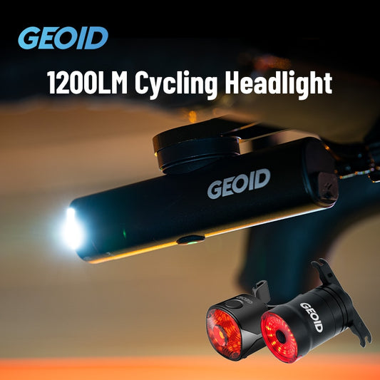 Geoid Bike Headlight Rotate Lens Cycling Led Lamp USB Rechargeable Cycle Front Light Bicycle Powerful BankFlashlight TypeC 800LM