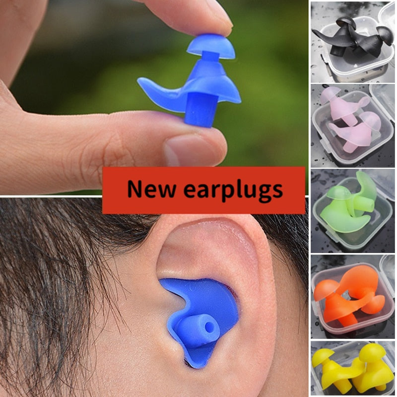 Earplugs for Swimming Classic Durable Waterproof Soft Earplugs Silicone Portable Ears Plugs for Pool Swimming Accessories