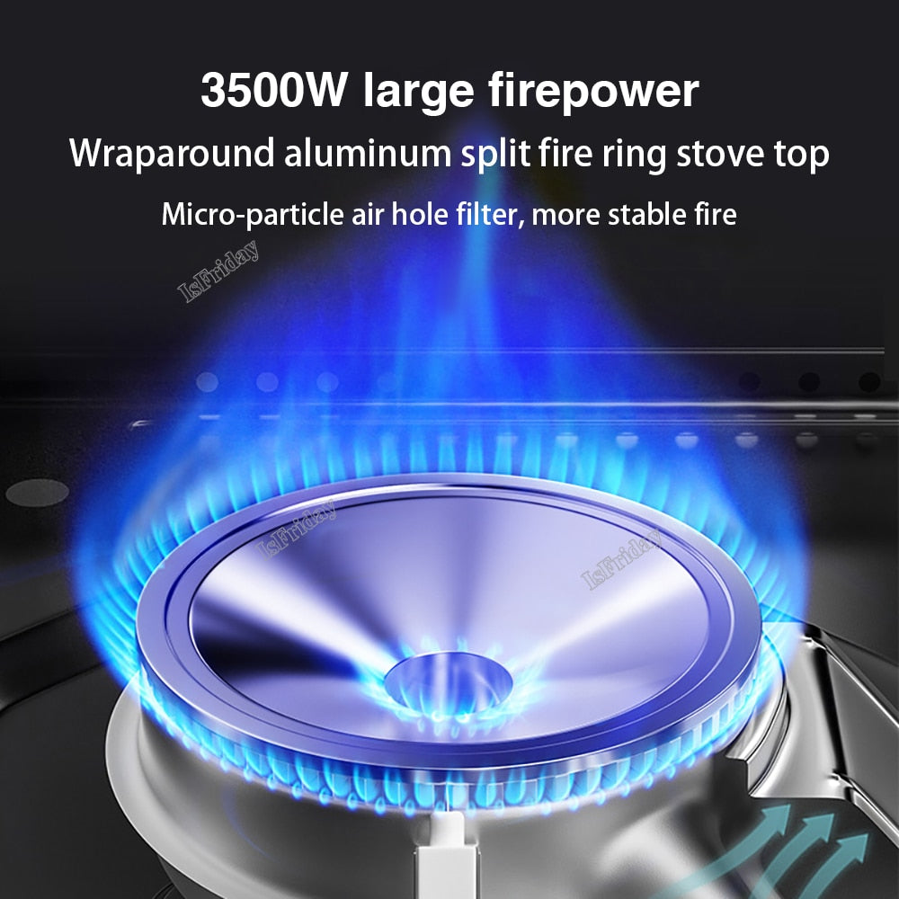 Ultrathin Gas Stove Outdoor Portable Picnic Barbecue Card Stove Travel Mountaineering Camping Mini Gas Stove Cooking Equipment