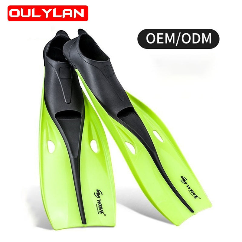 Oulylan Professional Diving Fins Training Mono Full Pocket Swimming Snorkeling Fins Diving Fins Water Sports Equipment