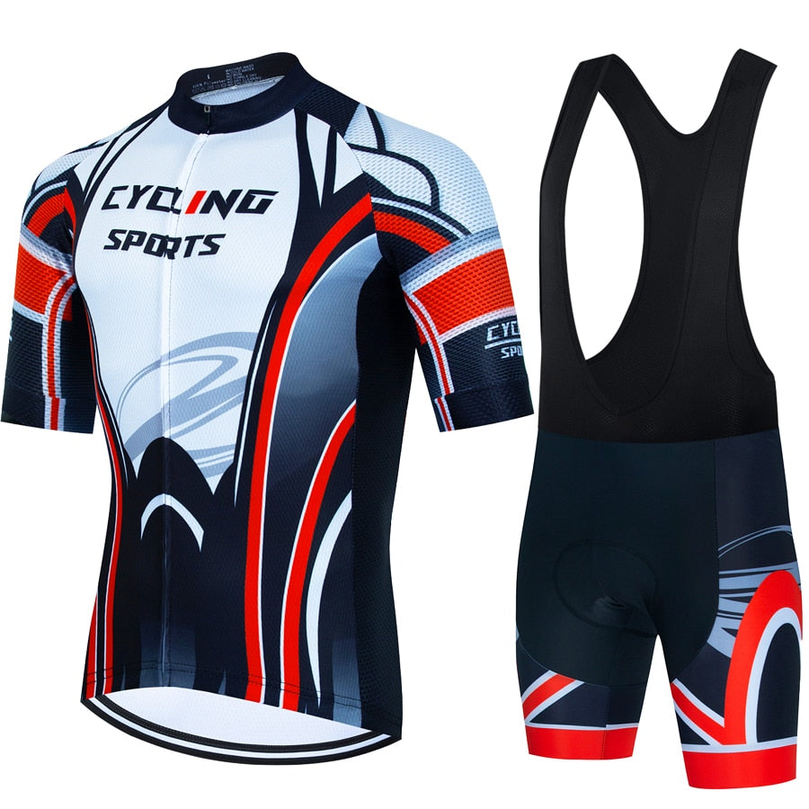 CYKLOPEDIA Sports Set Men's Cycling Clothing 2023 Bike Bib Blouse Bicycle Clothes Man Summer Pants Gel Shorts Mtb Tricuta Teams