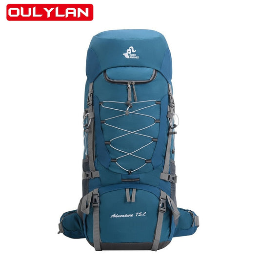 New Camping Backpack 75L Mountaineering Bag Large-capacity Waterproof Rucksack Outdoor Climbing Hiking Bag with Rain Cover